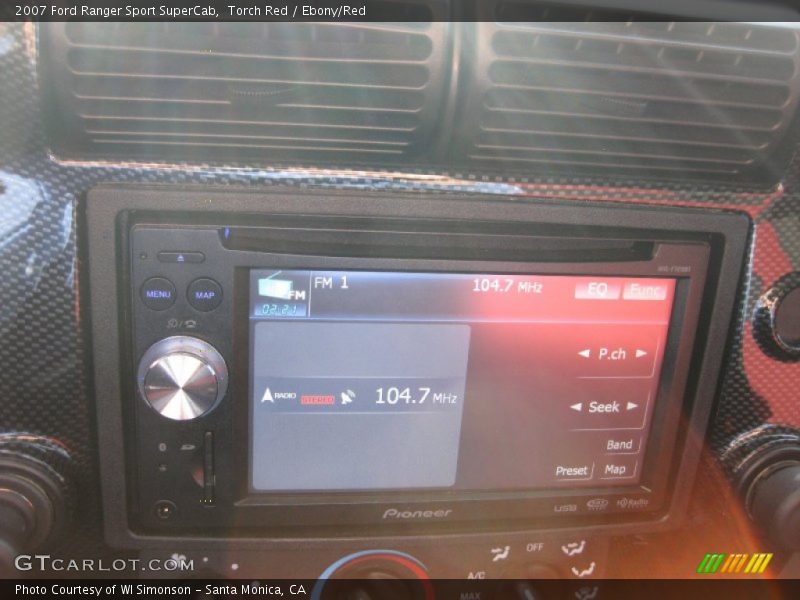Torch Red / Ebony/Red 2007 Ford Ranger Sport SuperCab