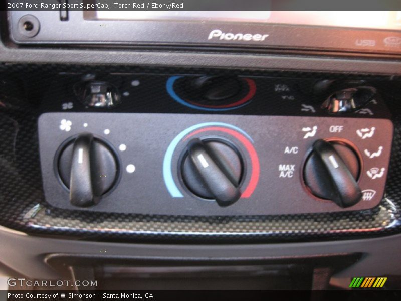 Torch Red / Ebony/Red 2007 Ford Ranger Sport SuperCab