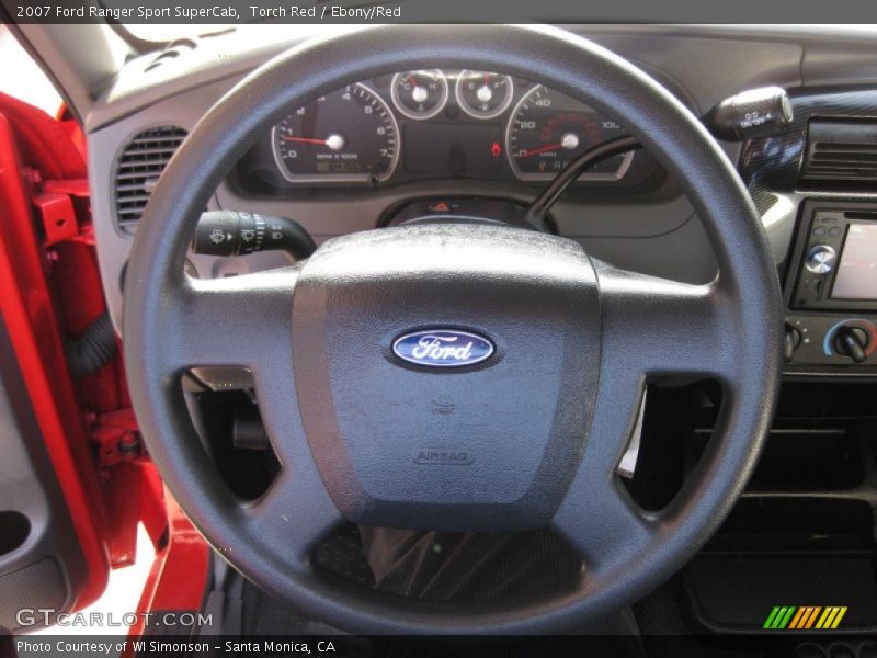 Torch Red / Ebony/Red 2007 Ford Ranger Sport SuperCab