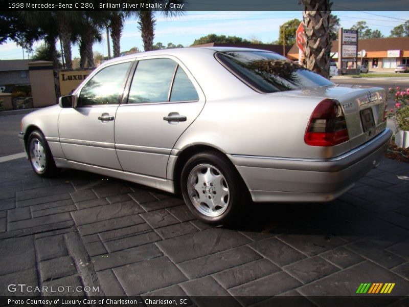 Brilliant Silver Metallic / Gray 1998 Mercedes-Benz C 280