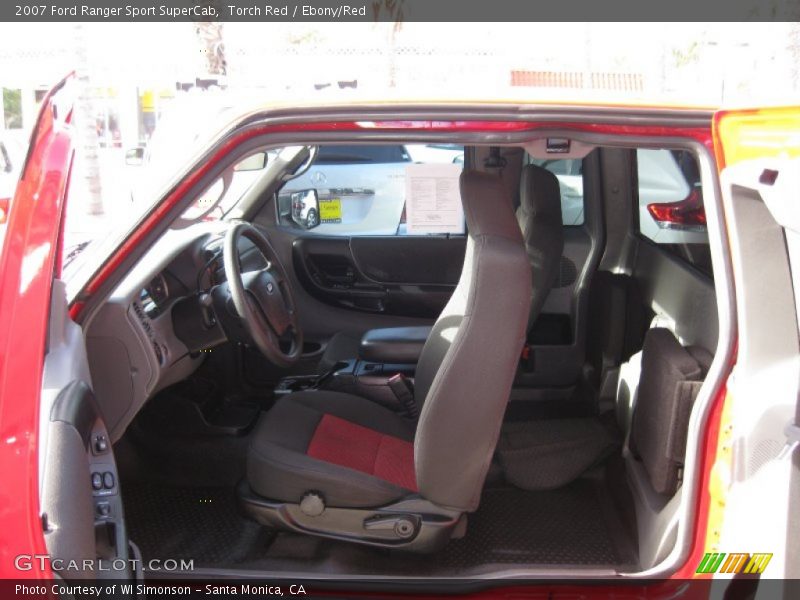  2007 Ranger Sport SuperCab Ebony/Red Interior