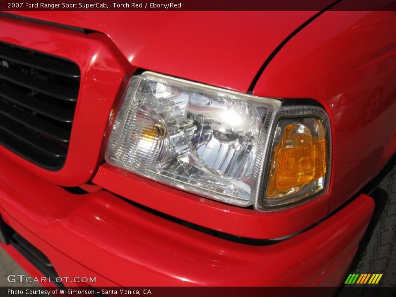 Torch Red / Ebony/Red 2007 Ford Ranger Sport SuperCab