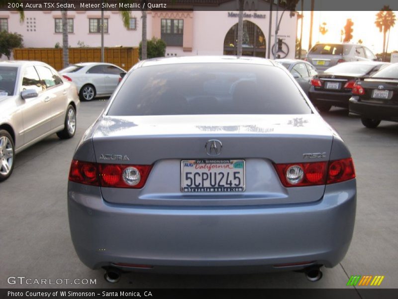 Meteor Silver Metallic / Quartz 2004 Acura TSX Sedan