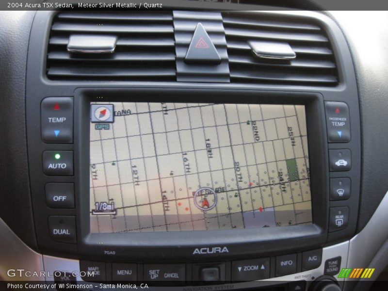 Navigation of 2004 TSX Sedan