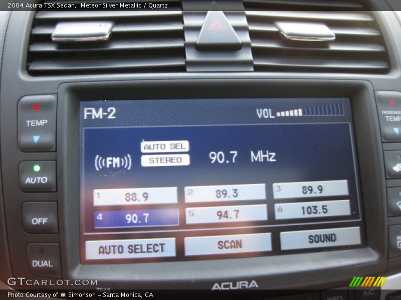 Meteor Silver Metallic / Quartz 2004 Acura TSX Sedan