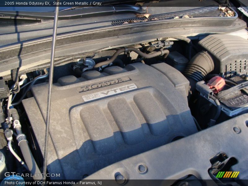 Slate Green Metallic / Gray 2005 Honda Odyssey EX