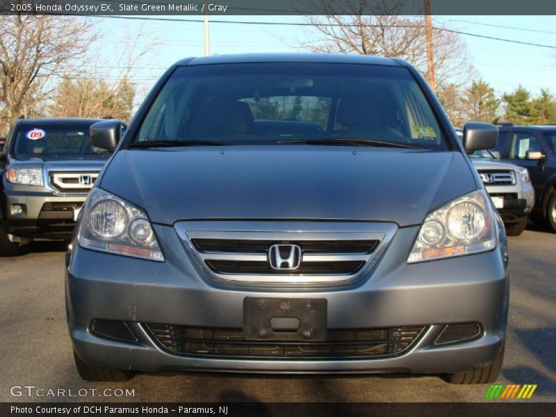 Slate Green Metallic / Gray 2005 Honda Odyssey EX