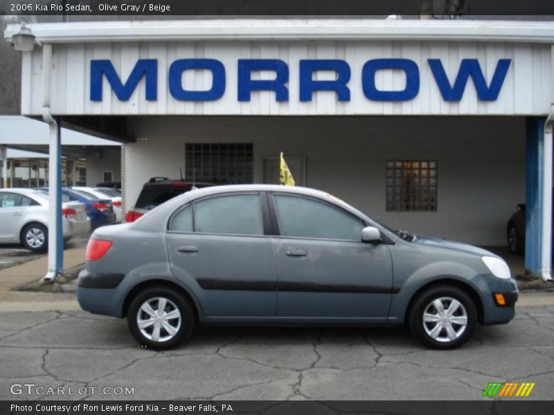 Olive Gray / Beige 2006 Kia Rio Sedan