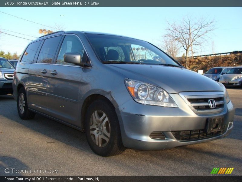 Slate Green Metallic / Gray 2005 Honda Odyssey EX
