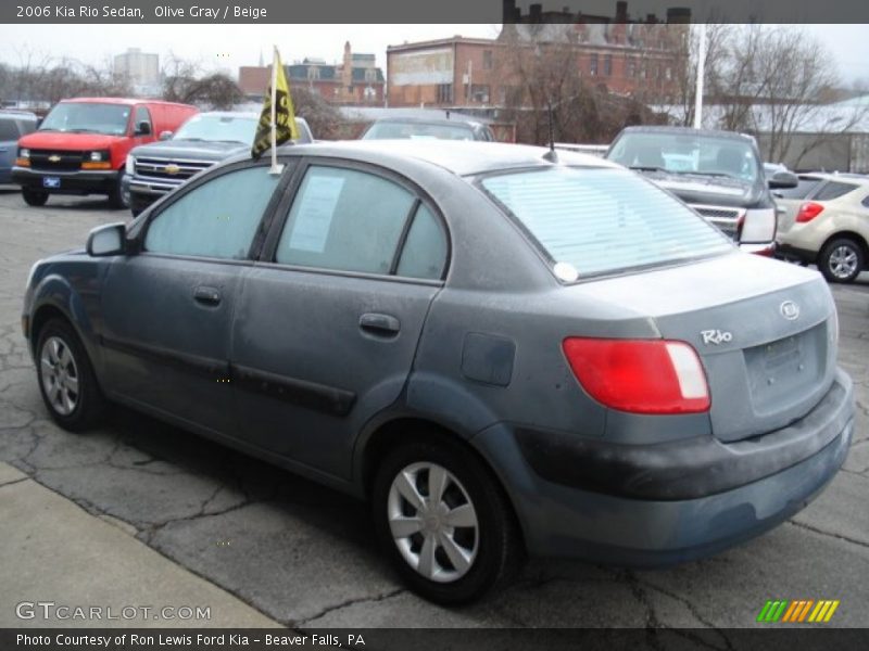 Olive Gray / Beige 2006 Kia Rio Sedan