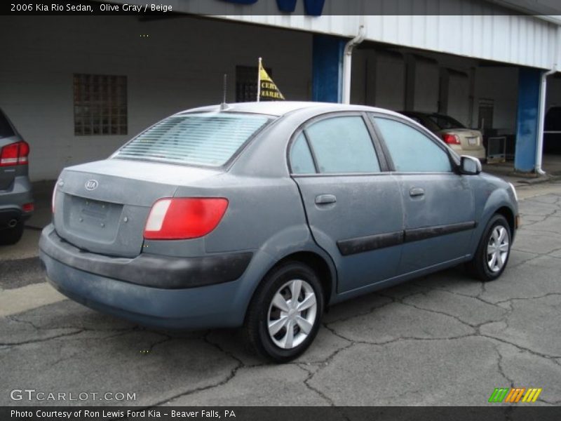 Olive Gray / Beige 2006 Kia Rio Sedan