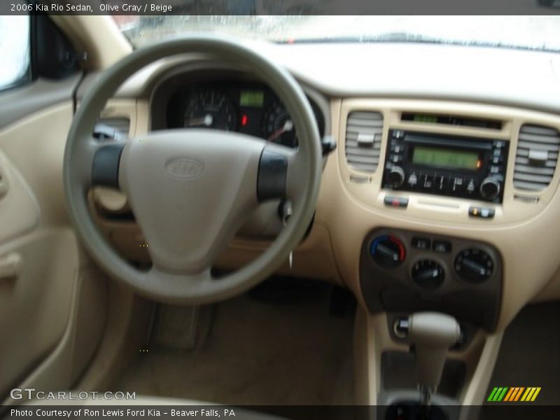 Olive Gray / Beige 2006 Kia Rio Sedan