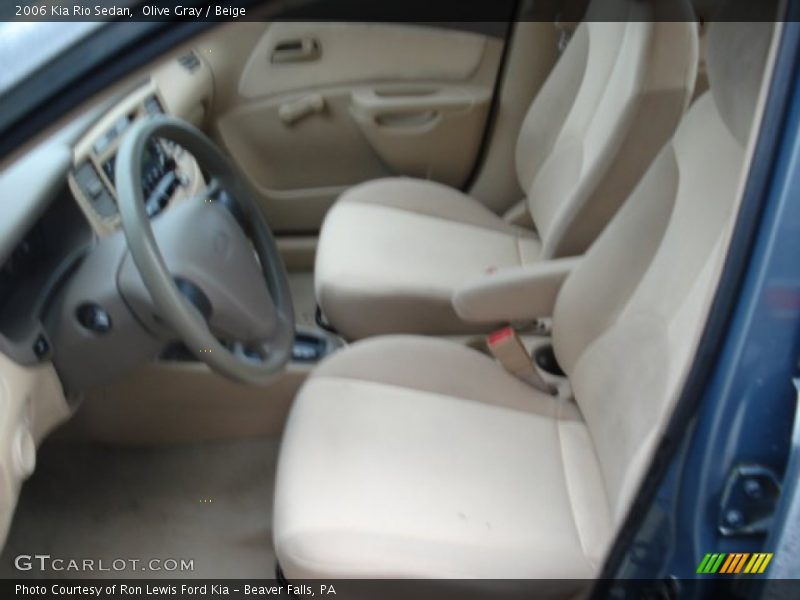 Olive Gray / Beige 2006 Kia Rio Sedan