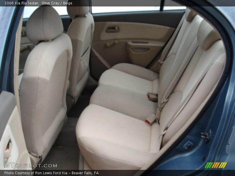 Olive Gray / Beige 2006 Kia Rio Sedan