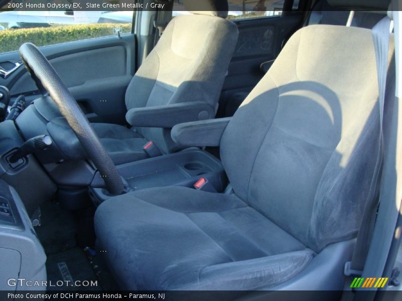 Slate Green Metallic / Gray 2005 Honda Odyssey EX