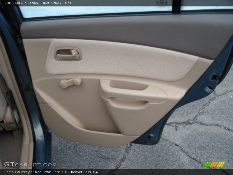 Olive Gray / Beige 2006 Kia Rio Sedan