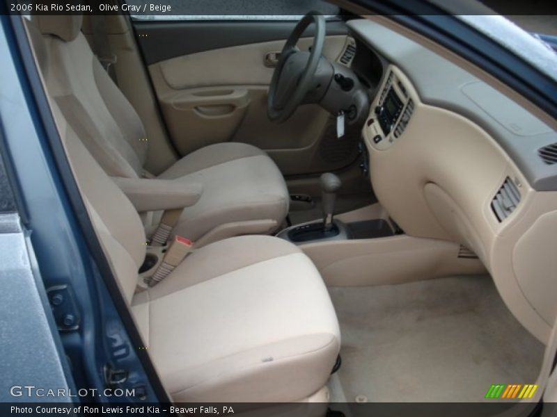 Olive Gray / Beige 2006 Kia Rio Sedan
