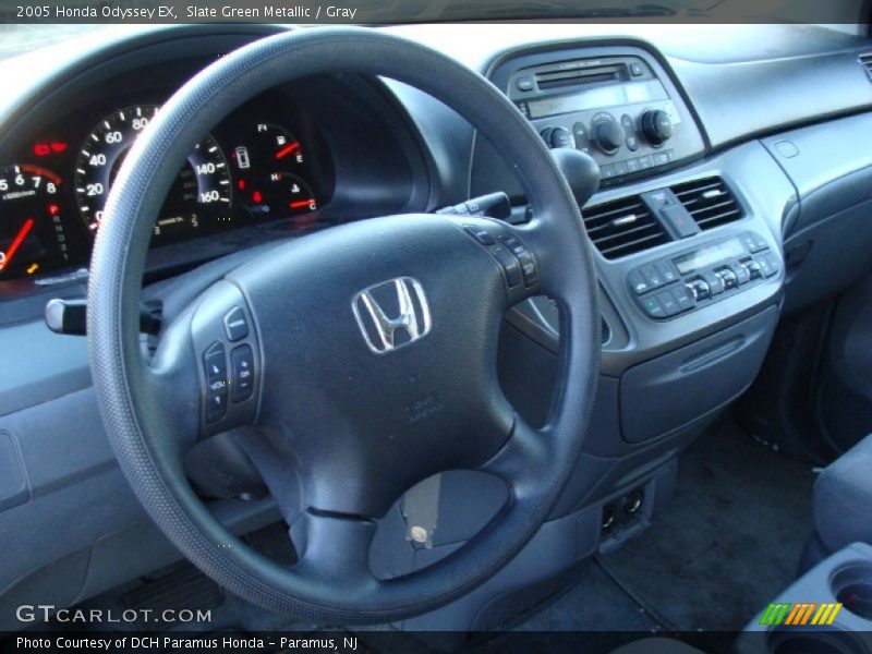 Slate Green Metallic / Gray 2005 Honda Odyssey EX