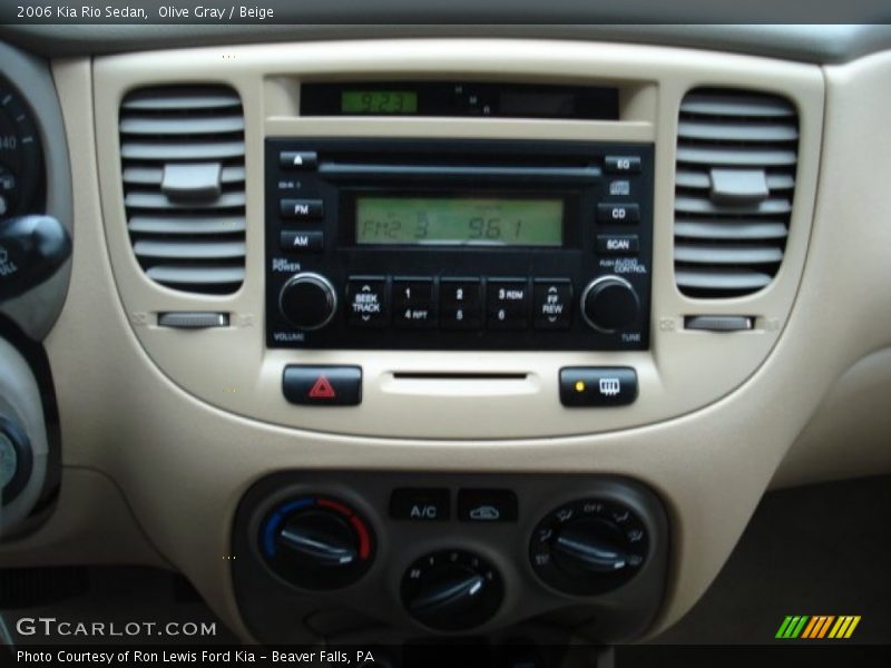 Olive Gray / Beige 2006 Kia Rio Sedan