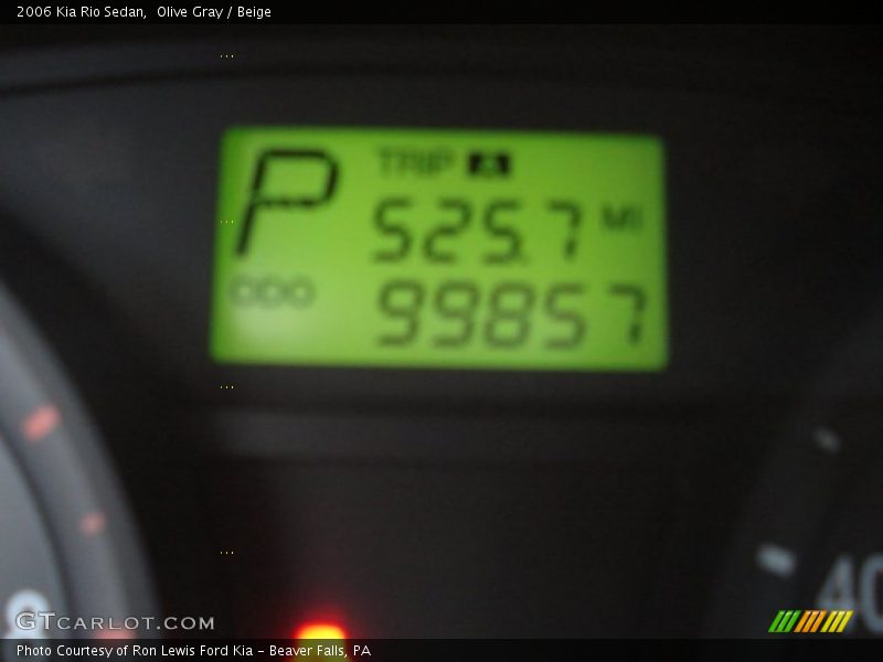 Olive Gray / Beige 2006 Kia Rio Sedan