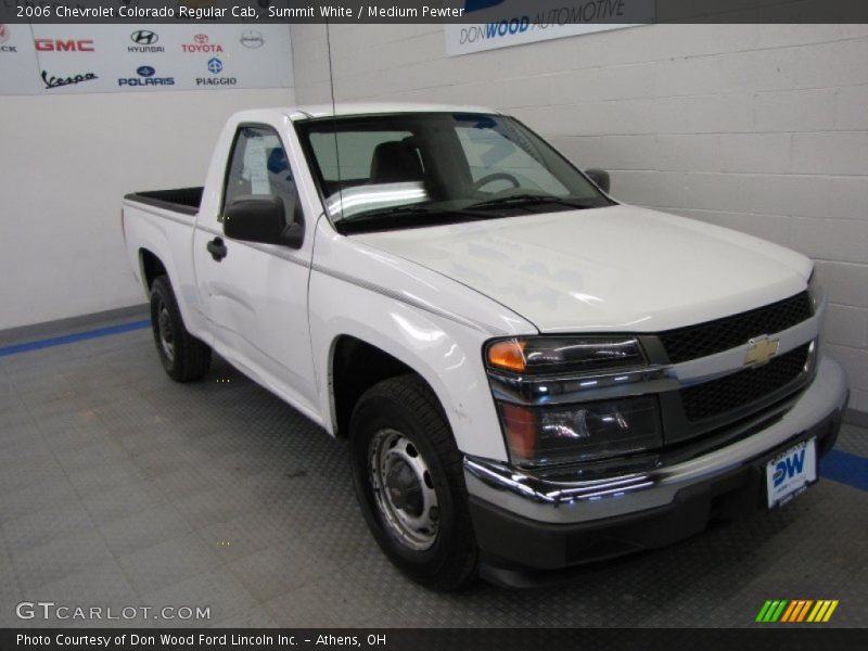 Summit White / Medium Pewter 2006 Chevrolet Colorado Regular Cab