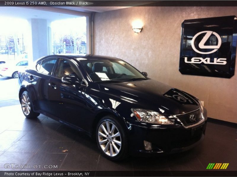 Obsidian Black / Black 2009 Lexus IS 250 AWD