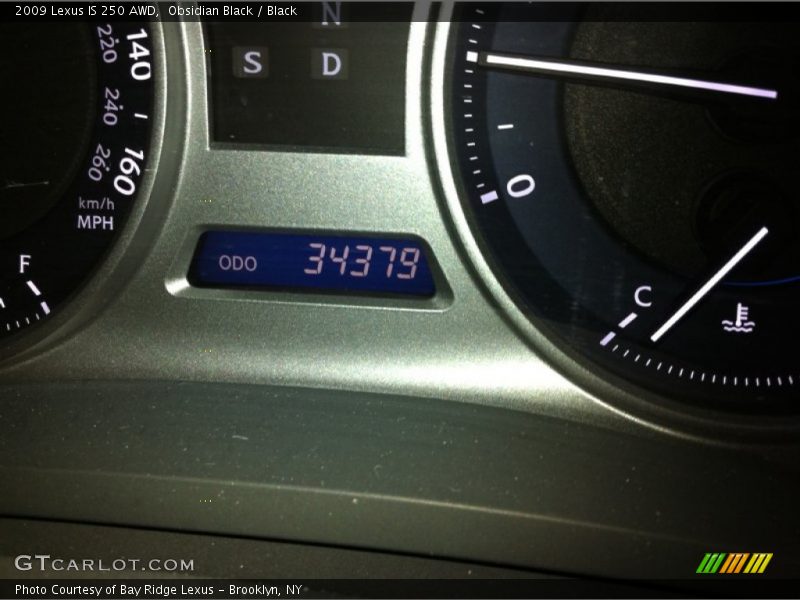 Obsidian Black / Black 2009 Lexus IS 250 AWD