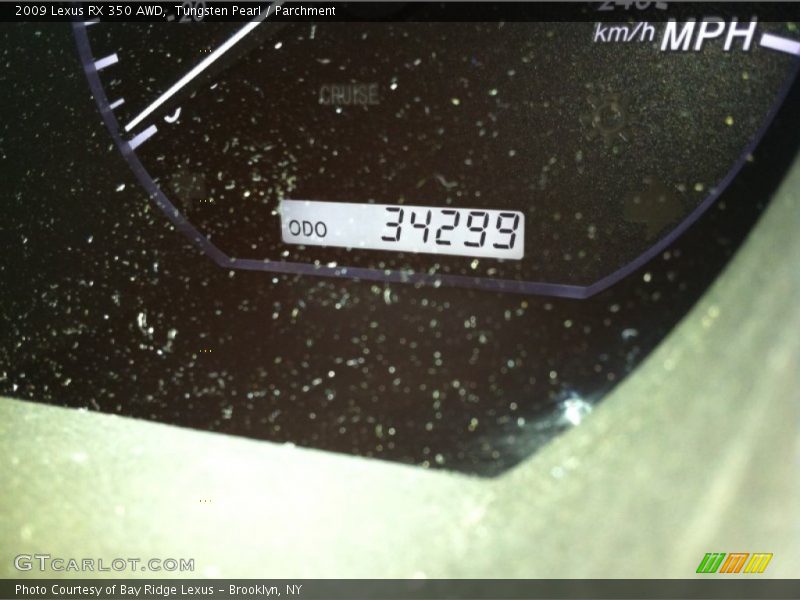 Tungsten Pearl / Parchment 2009 Lexus RX 350 AWD