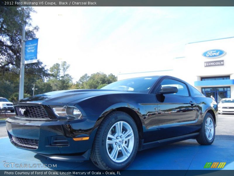 Black / Charcoal Black 2012 Ford Mustang V6 Coupe