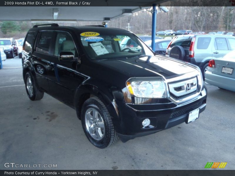 Formal Black / Gray 2009 Honda Pilot EX-L 4WD