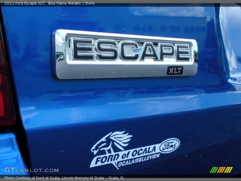 Blue Flame Metallic / Stone 2011 Ford Escape XLT