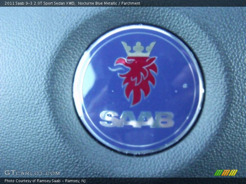 Nocturne Blue Metallic / Parchment 2011 Saab 9-3 2.0T Sport Sedan XWD