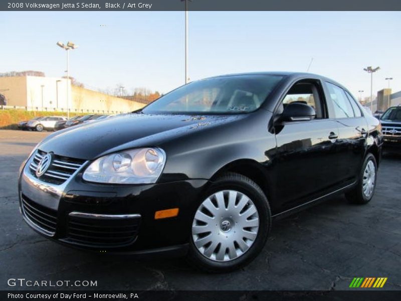 Black / Art Grey 2008 Volkswagen Jetta S Sedan