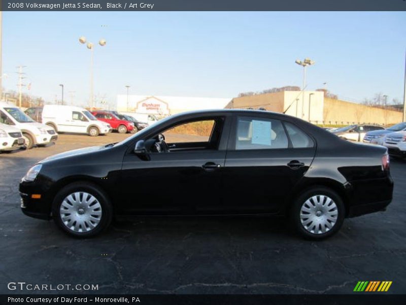 Black / Art Grey 2008 Volkswagen Jetta S Sedan