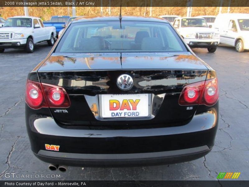 Black / Art Grey 2008 Volkswagen Jetta S Sedan