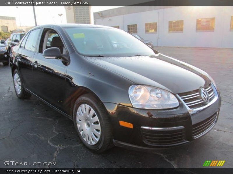 Black / Art Grey 2008 Volkswagen Jetta S Sedan