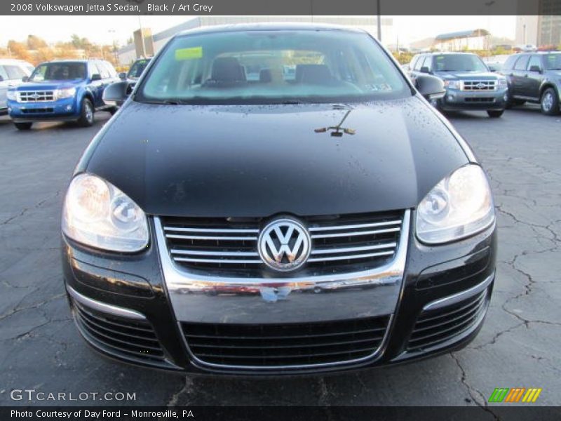 Black / Art Grey 2008 Volkswagen Jetta S Sedan