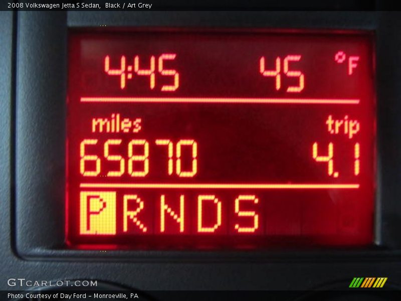 Black / Art Grey 2008 Volkswagen Jetta S Sedan