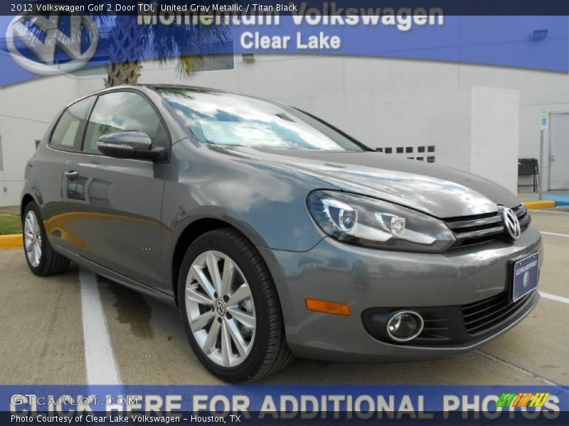 United Gray Metallic / Titan Black 2012 Volkswagen Golf 2 Door TDI