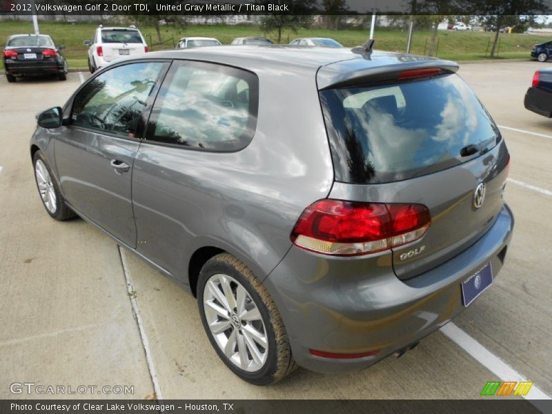 United Gray Metallic / Titan Black 2012 Volkswagen Golf 2 Door TDI