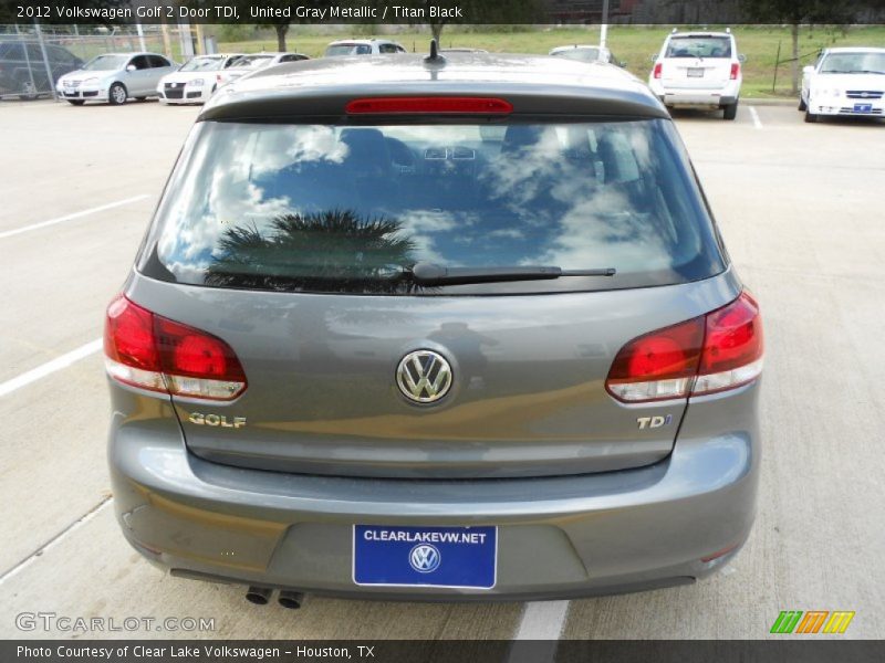 United Gray Metallic / Titan Black 2012 Volkswagen Golf 2 Door TDI