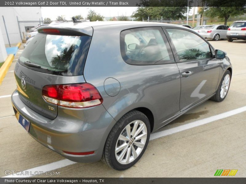 United Gray Metallic / Titan Black 2012 Volkswagen Golf 2 Door TDI