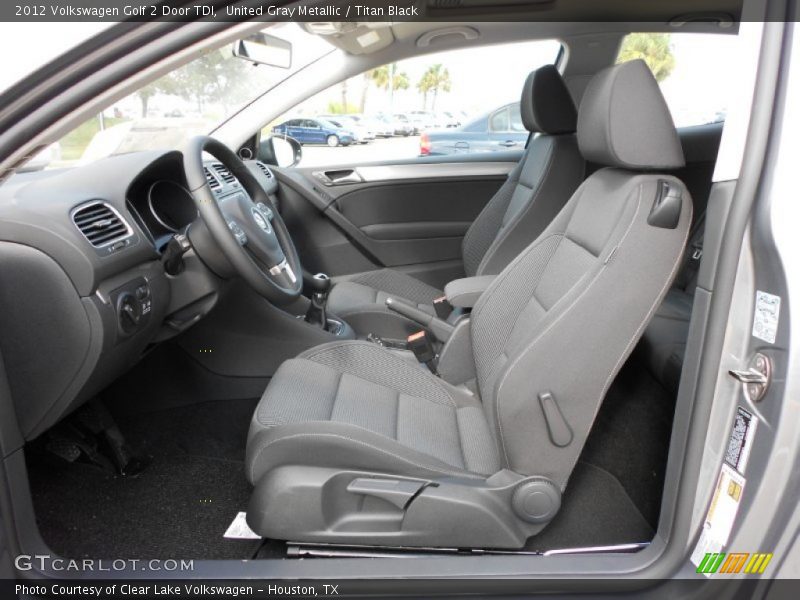  2012 Golf 2 Door TDI Titan Black Interior