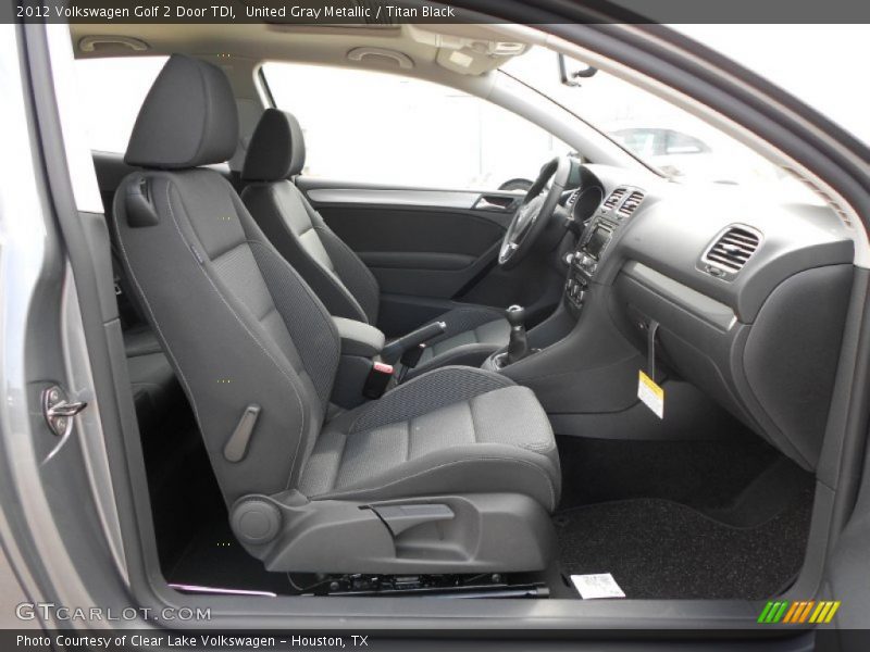  2012 Golf 2 Door TDI Titan Black Interior