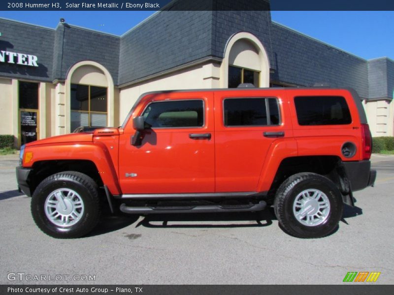 Solar Flare Metallic / Ebony Black 2008 Hummer H3