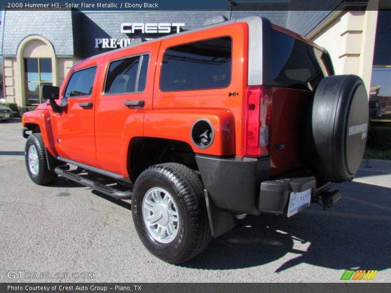 Solar Flare Metallic / Ebony Black 2008 Hummer H3
