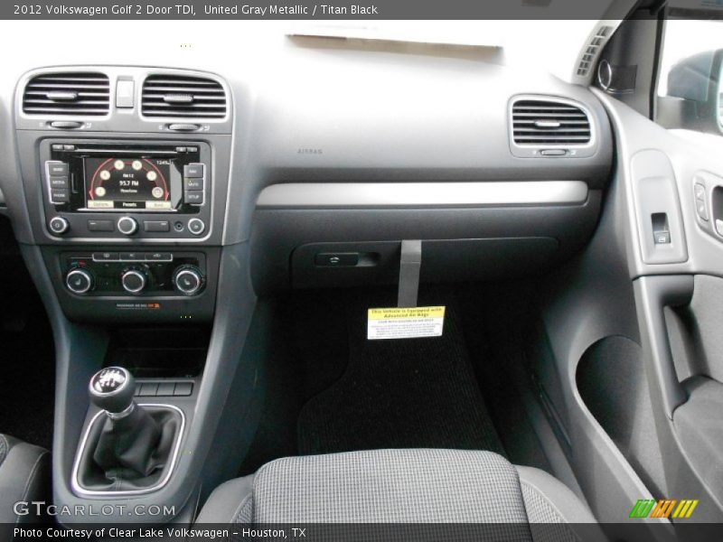 United Gray Metallic / Titan Black 2012 Volkswagen Golf 2 Door TDI