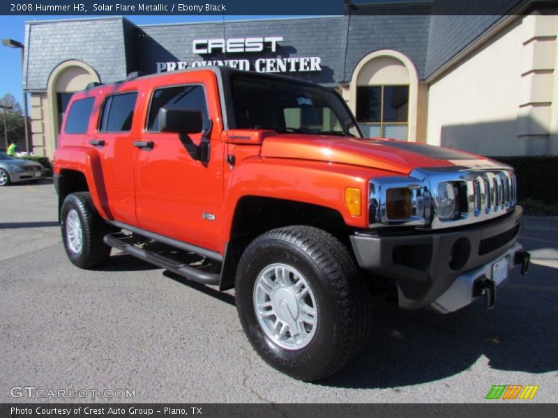 Solar Flare Metallic / Ebony Black 2008 Hummer H3