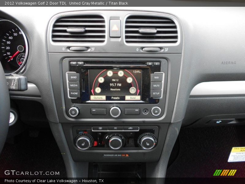 Controls of 2012 Golf 2 Door TDI