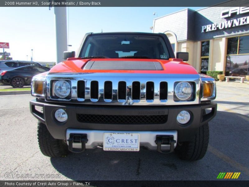 Solar Flare Metallic / Ebony Black 2008 Hummer H3